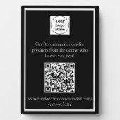 Personalisierter QR-Code unsichtbar mit Easel Fotoplatte (Vorderseite)