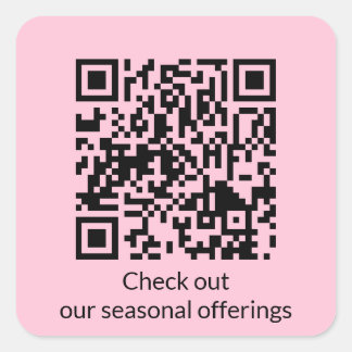 Personalisierter QR-Code URL generieren Quadratischer Aufkleber