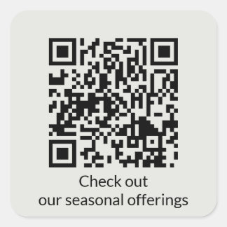 Personalisierter QR-Code URL generieren Quadratischer Aufkleber