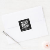 Personalisierter QR-Code URL Square Sticker generi (Umschlag)