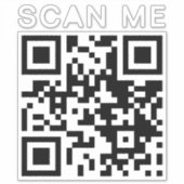 Personalisierter QR Code Website Payment Car Aufkleber (Vorderseite)