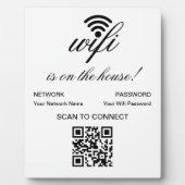 Personalisierter QR-Code Wifi-Internet-Scan zur Ve Fotoplatte (Vorderseite)