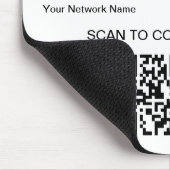 Personalisierter QR-Code Wifi-Internet-Scan zur Ve Mousepad (Ecke)