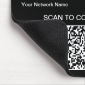 Personalisierter QR-Code Wifi-Internet-Scan zur Ve Mousepad (Ecke)