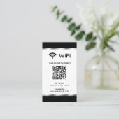 Personalisierter QR-Code, Wifi-Netzwerk und Kennwo Visitenkarte (Stehend Vorderseite)