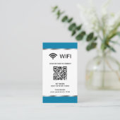 Personalisierter QR-Code, Wifi-Netzwerk und Kennwo Visitenkarte (Stehend Vorderseite)