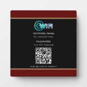 Personalisierter QR-Code Wifi-Netzwerkkennwort sch Fotoplatte (Vorderseite)