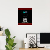 Personalisierter QR-Code Wifi-Netzwerkkennwort sch Poster (Heimbüro)