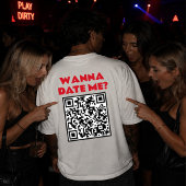 Personalisierter QR-Code – Willst du mich datieren T-Shirt