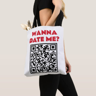 Personalisierter QR-Code – Willst du mich datieren Tasche