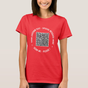 Personalisierter QR-T - Shirt mit benutzerdefinier