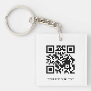 Personalisierter QR-Website-Zugang Moderne Linkges Schlüsselanhänger