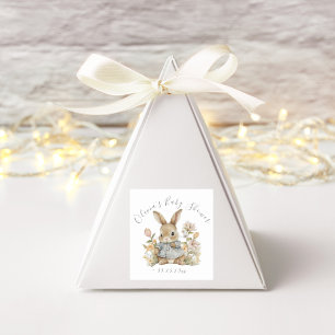 Personalisierter quadratischer Aufkleber mit Baby-