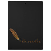 Personalisierter Quill Pen Klemmbrett (Rückseite)