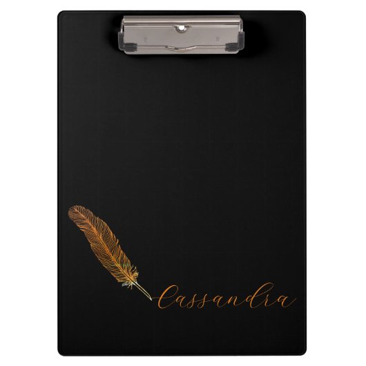 Personalisierter Quill Pen Klemmbrett (Vorderseite)