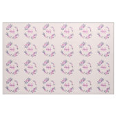 Personalisierter Quilt-Blockplatz mit Name Monogra Stoff (Yard (91,4 cm))
