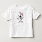 Personalisierter Rabbit Baby Boys erster Geburtsta Kleinkind T-shirt (Vorderseite)