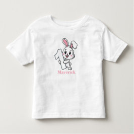 Personalisierter Rabbit Baby Boys erster Geburtsta Kleinkind T-shirt