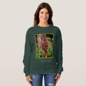 Personalisierter Rabbit Columbine Flower Garden Sweatshirt (Vorne ganz)