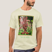 Personalisierter Rabbit Columbine Flower Garden T-Shirt (Vorderseite)