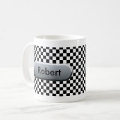 Personalisierter Racing-Lüfter mit kontrollierter Kaffeetasse (Vorderseite Links)