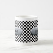 Personalisierter Racing-Lüfter mit kontrollierter Kaffeetasse (Mittel)