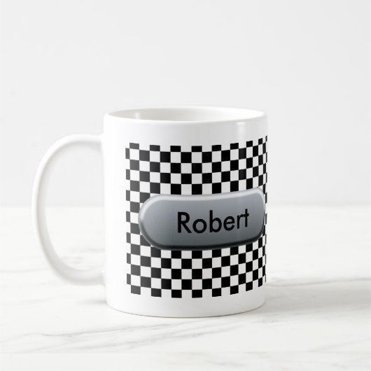Personalisierter Racing-Lüfter mit kontrollierter Kaffeetasse (Links)