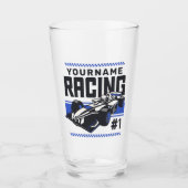 Personalisierter Racing Team Fast Race Car Treiber Glas (Vorderseite)