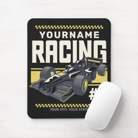 Personalisierter Racing Team Fast Race Car Treiber Mousepad (Mit Mouse)