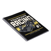 Personalisierter Racing Team Fast Race Car Treiber Notizblock (Rechte Seite)