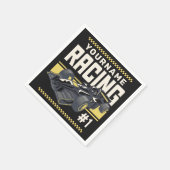 Personalisierter Racing Team Fast Race Car Treiber Serviette (Ecke)