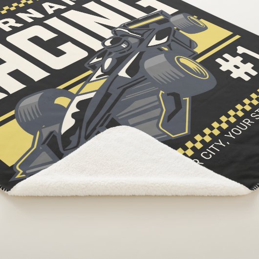 Personalisierter Racing Team Fast Race Car Treiber Sherpadecke (3/4)