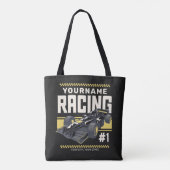 Personalisierter Racing Team Fast Race Car Treiber Tasche (Rückseite)