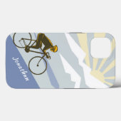 Personalisierter Radfahrer Rad fahren auf dem Moun Case-Mate iPhone Hülle (Rückseite (Horizontal))