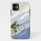 Personalisierter Radfahrer Rad fahren auf dem Moun Case-Mate iPhone Hülle (Rückseite)