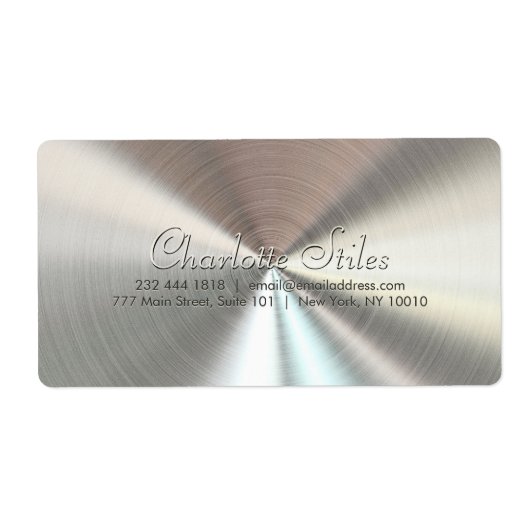 Personalisierter radialer Metallic-Look - Chrome (Vorne)