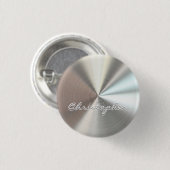 Personalisierter radialer Metallic-Look - Chrome Button (Vorne & Hinten)