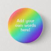 Personalisierter Rainbow-Button Button (Vorderseite)