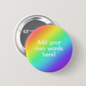 Personalisierter Rainbow-Button Button (Vorne & Hinten)