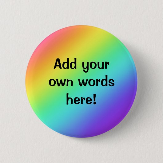 Personalisierter Rainbow-Button Button (Vorderseite)