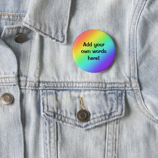 Personalisierter Rainbow-Button Button (Beispiel)