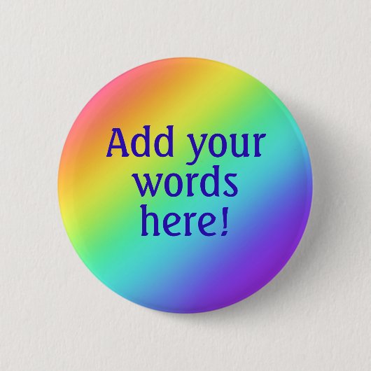 Personalisierter Rainbow-Button Button (Vorderseite)