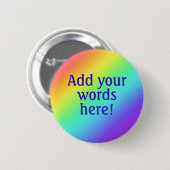 Personalisierter Rainbow-Button Button (Vorne & Hinten)