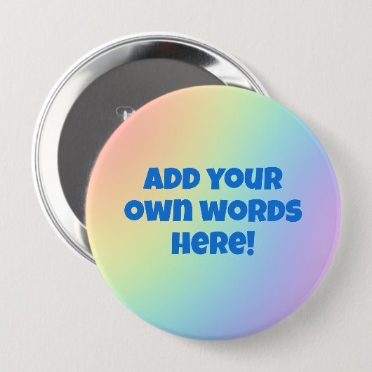Personalisierter Rainbow-Button Button (Vorne & Hinten)