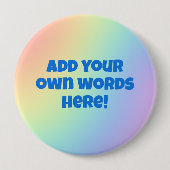 Personalisierter Rainbow-Button Button (Vorderseite)