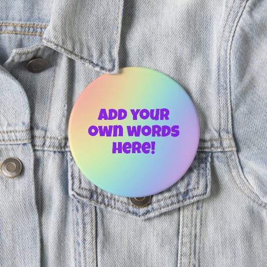 Personalisierter Rainbow-Button Button (Beispiel)