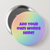 Personalisierter Rainbow-Button Button (Vorne & Hinten)