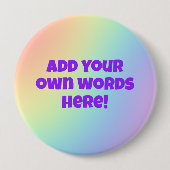 Personalisierter Rainbow-Button Button (Vorderseite)