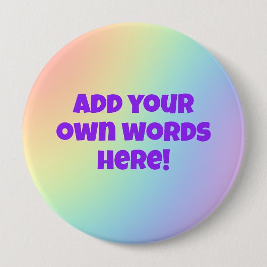 Personalisierter Rainbow-Button Button (Vorderseite)