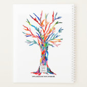 Personalisierter Rainbow Family Tree Meal Planner  Planer (Rückseite)